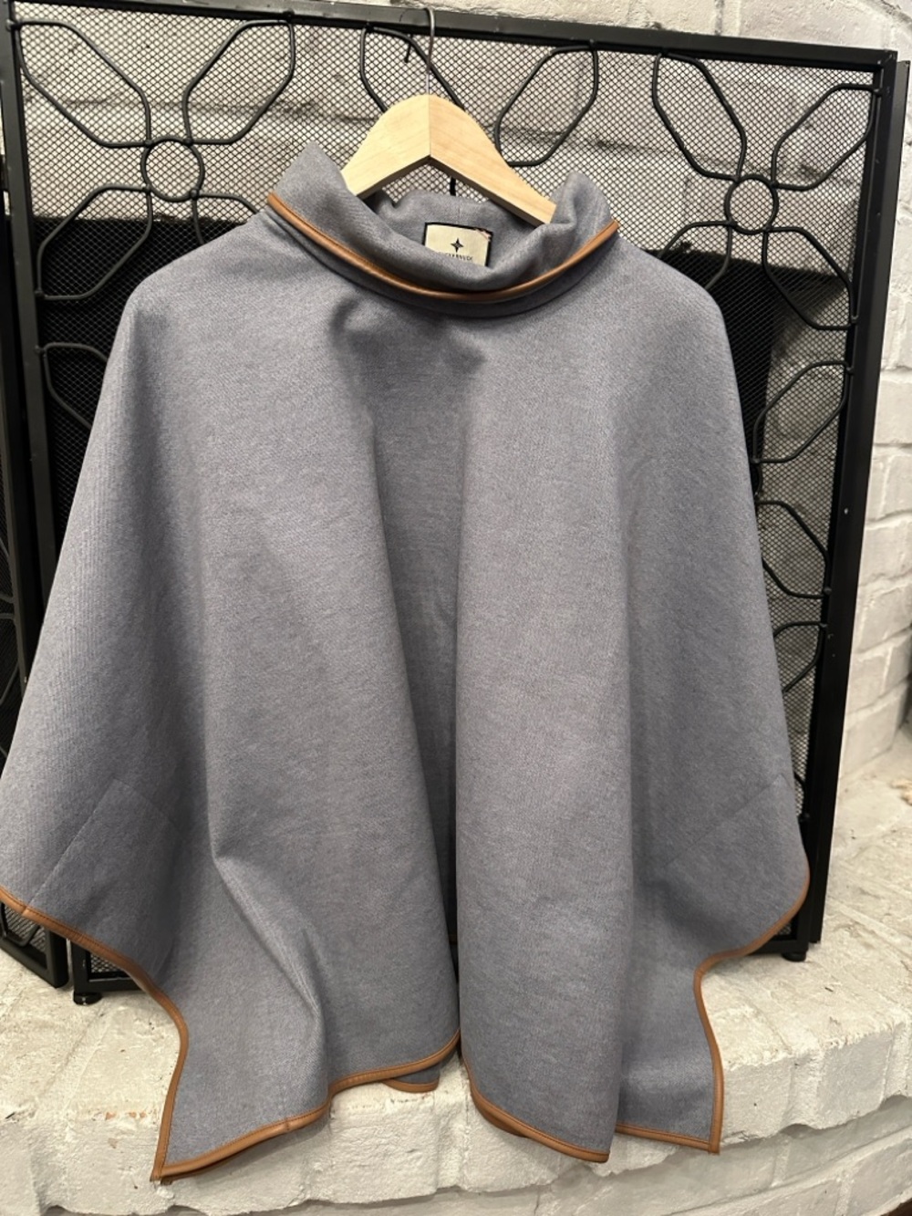Tuckernuck Gray Cape with Tan Trim Accents